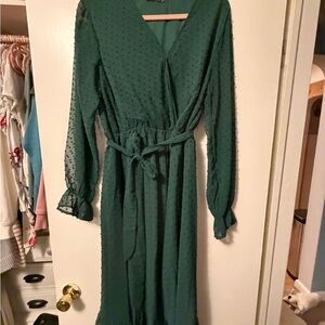 Elegant Green Women's Dress